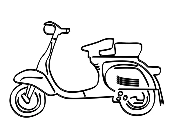 Ручной скутер — стоковый вектор