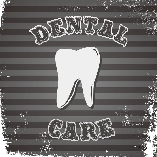 Denti dentali vintage — Vettoriale Stock