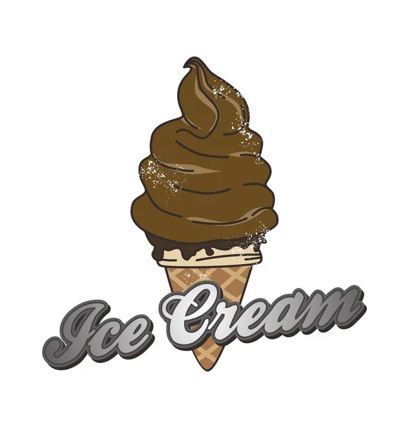 冰淇淋巧克力 — 图库矢量图片