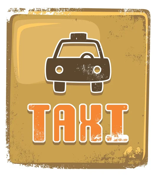 出租车的标志 — 图库矢量图片