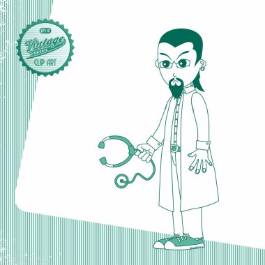 Doktor ve cerrah çizgi film karakteri