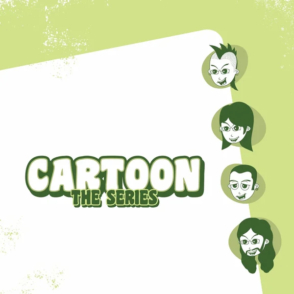 Página de título de la película de dibujos animados — Vector de stock
