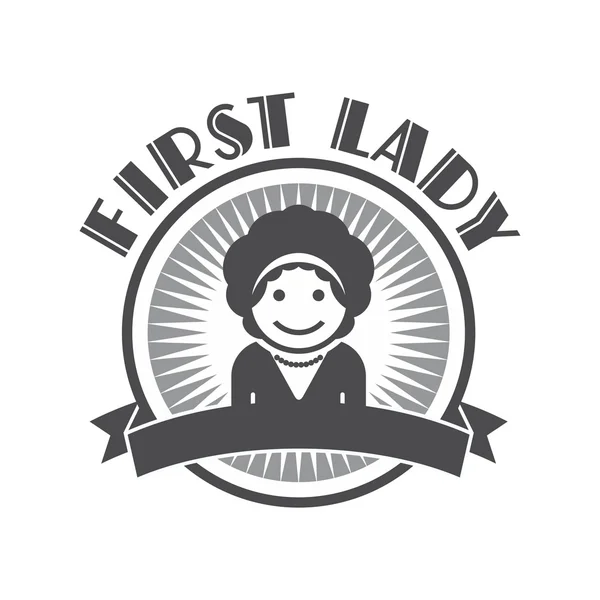 First Lady — Stockvektor