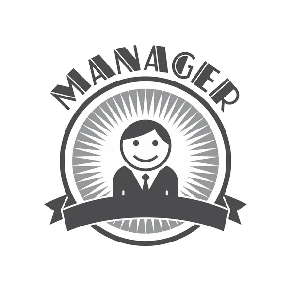 Benutzerbild eines Managers — Stockvektor