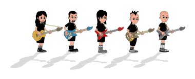 gitarist karikatür