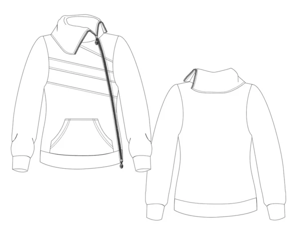 Hand Drawn sports jacket — Vettoriale Stock