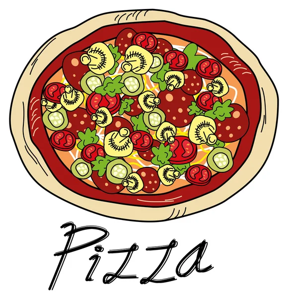 Pizza — Stock Vector