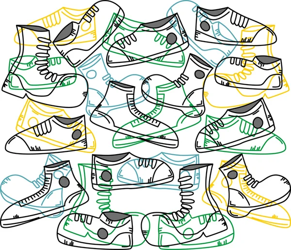 Set de chaussures — Image vectorielle
