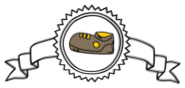 Vintage boty hnědé — Stockový vektor