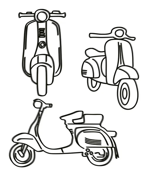 Scooter — Stockvector