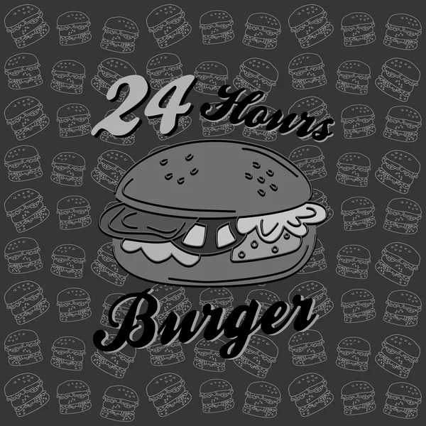 Burger doručení — Stockový vektor