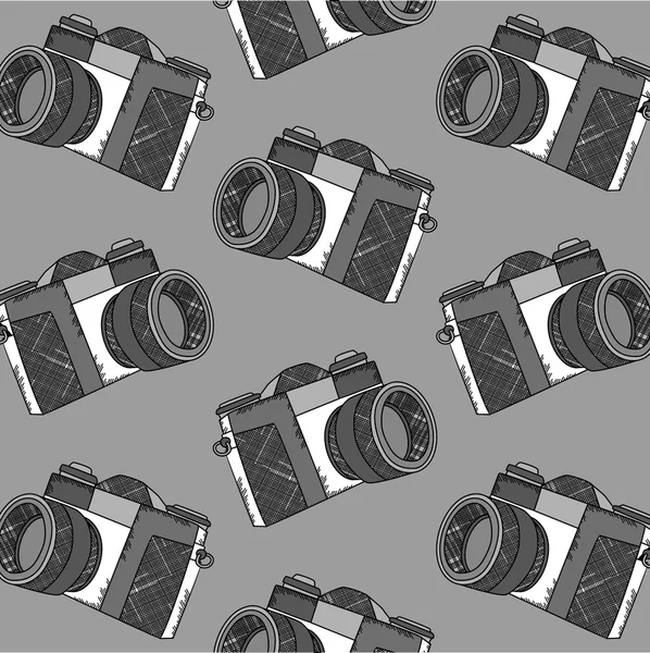 Modello della fotocamera fotografica — Vettoriale Stock