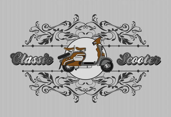 Scooter famous classic — Stock Vector