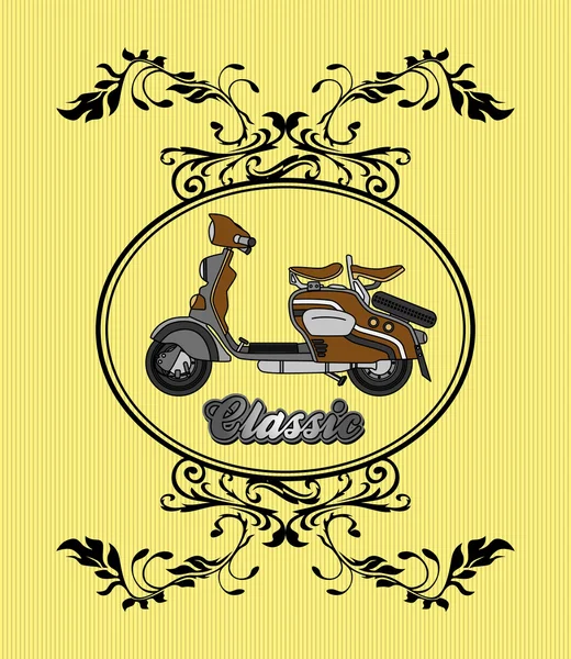 Scooter famous classic — Stock Vector