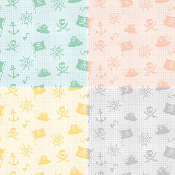 Pirate pattern — Stock Vector