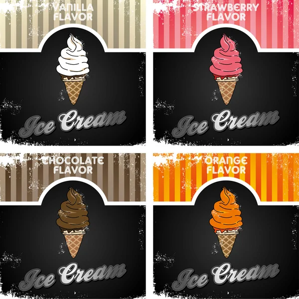 आइसक्रीम सेट — स्टॉक वेक्टर