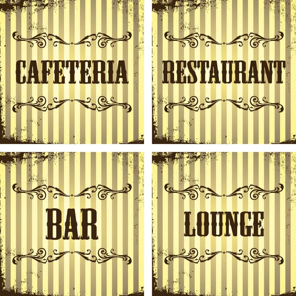 Nostalgia signage — Stock Vector