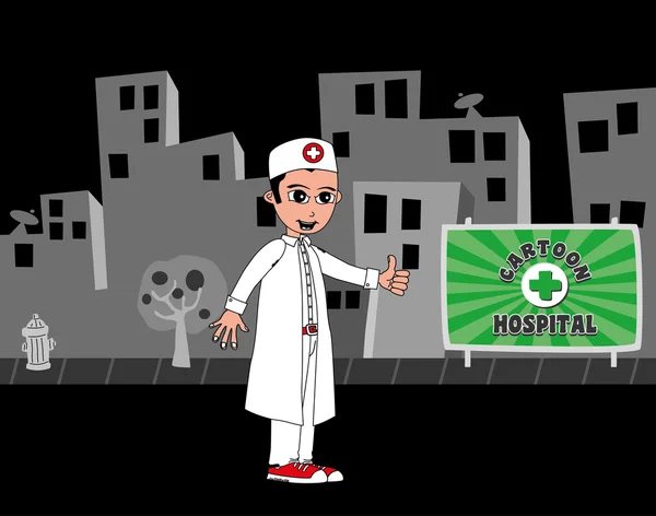 Médico hospitalar — Vetor de Stock