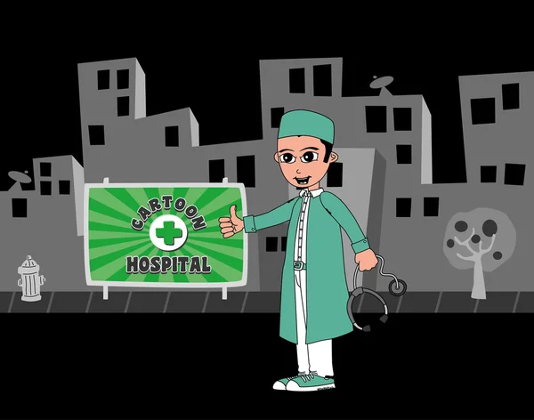 Médico del hospital — Vector de stock