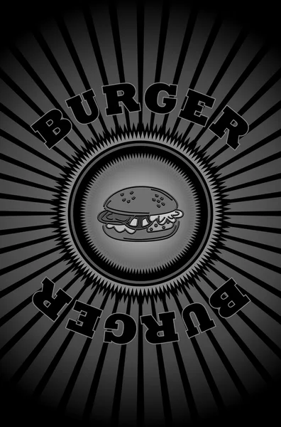 Hamburguesa — Vector de stock