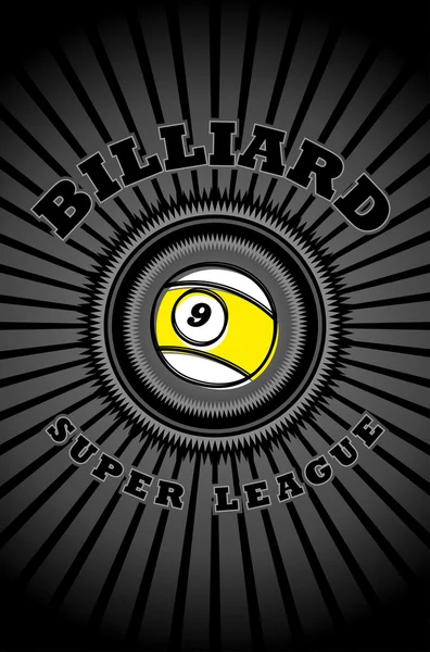 Club de billar — Vector de stock