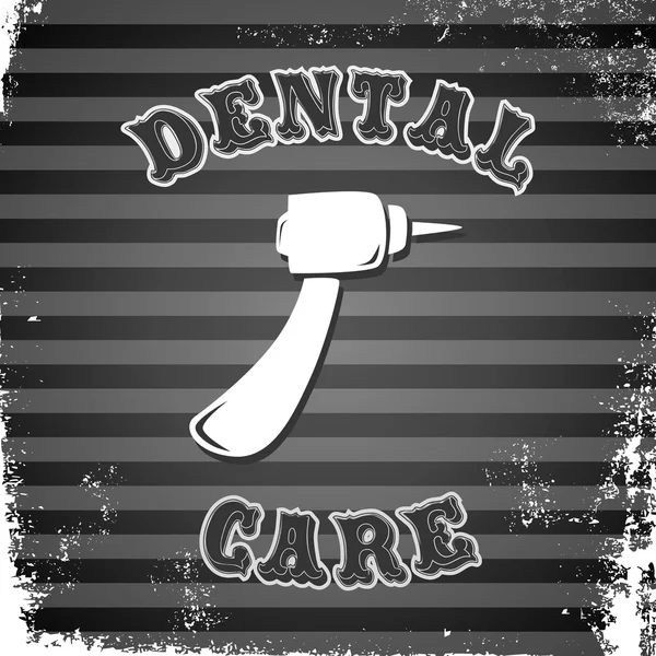 Dental drill — Stock Vector