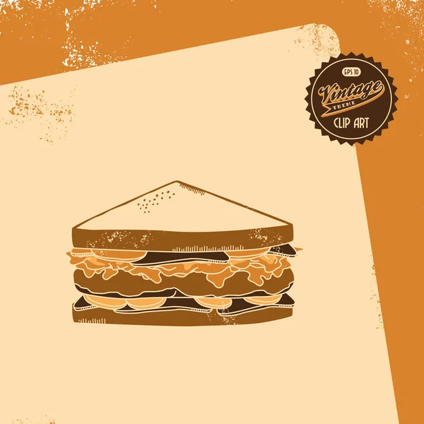 "sandwich" — Image vectorielle