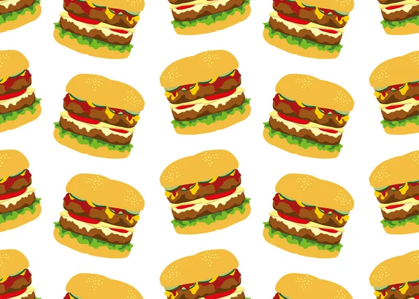 Hamburger patroon — Stockvector
