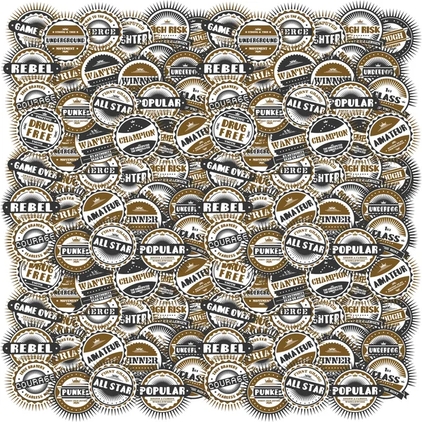 Badge art vintage — Stock Vector