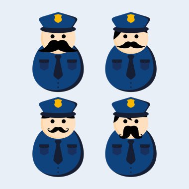 Bıyık insanlar polis