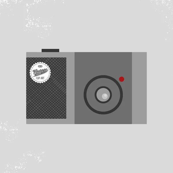 Manual vintage camera — Stock Vector