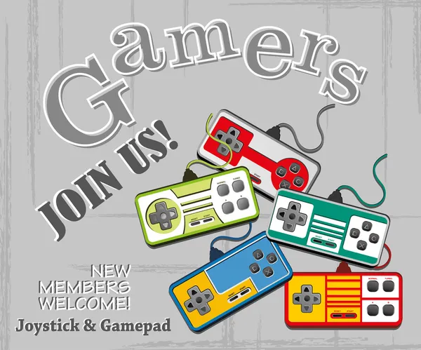 Gamer club — Stockvector