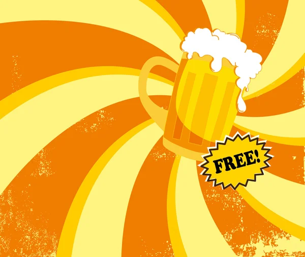 Free beer — Stock Vector