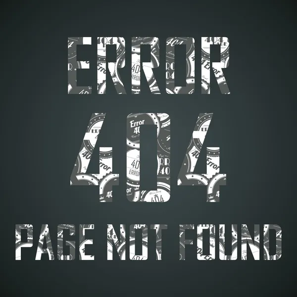 Erro 404 — Vetor de Stock