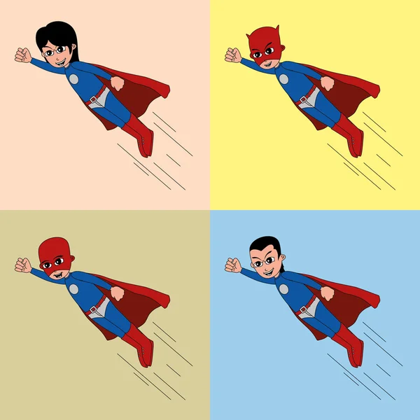 驚くべきスーパー ヒーロー — ストックベクタ
