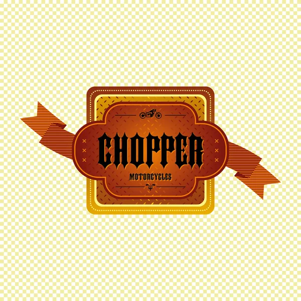 Chopper motocicleta — Archivo Imágenes Vectoriales