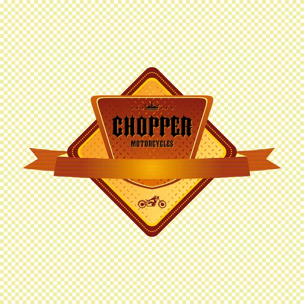 Chopper-Motorrad — Stockvektor