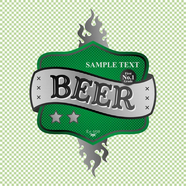 Beer label — Stock Vector