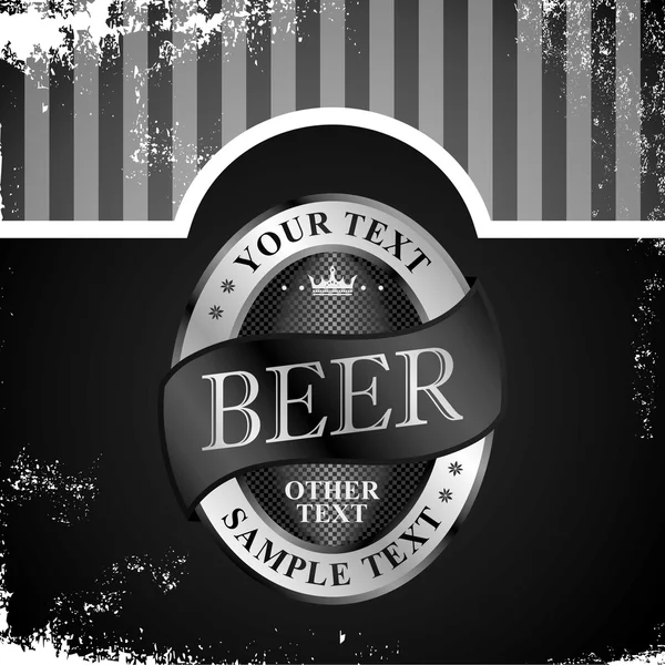 Znak etykiety piwa — Wektor stockowy