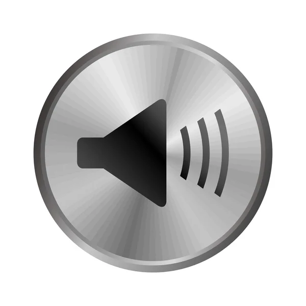 Pulsante volume audio — Vettoriale Stock