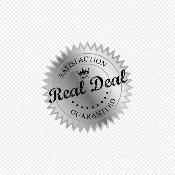 Real deal — Stock Vector