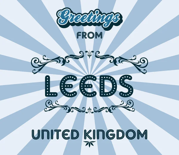 Leeds. — Archivo Imágenes Vectoriales