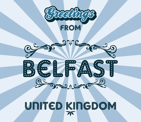 Belfast. — Vetor de Stock