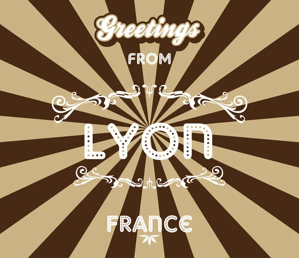 Lyon — Stockvektor