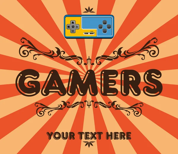 Gamer retro — Stockvektor
