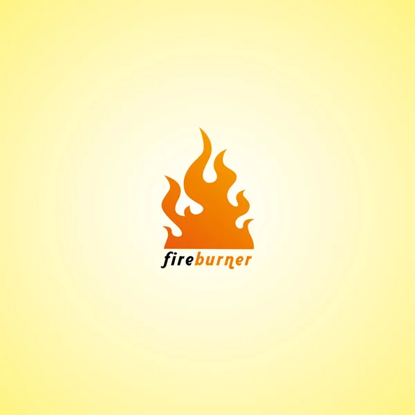 Fire burn art — Stock Vector