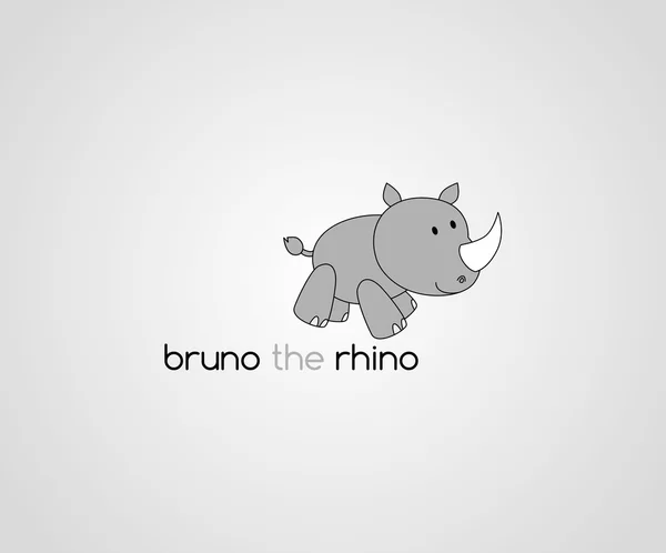 Rhino の動物 — ストックベクタ