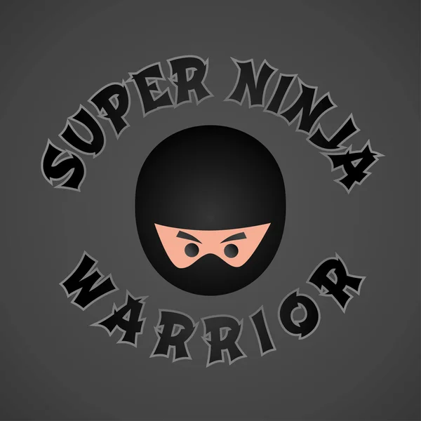 Ninja bojovník — Stockový vektor