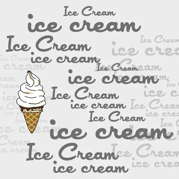 香草冰淇淋 — 图库矢量图片