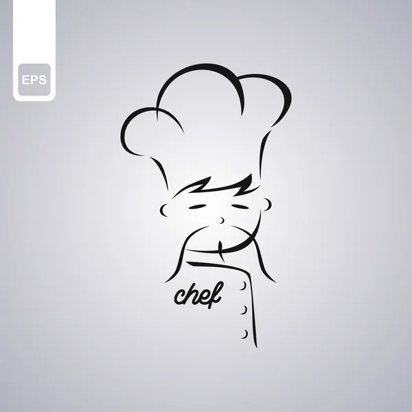 Chef-kok symbool — Stockvector